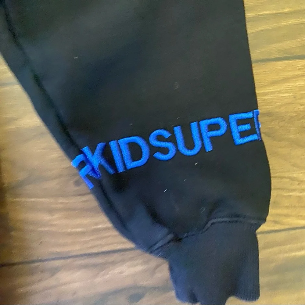 Kidsuper Studios Embroidered-design hoodie Black Sz Small Men’s - Picture 9 of 11